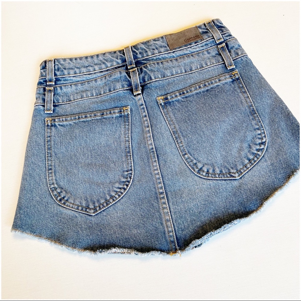 Carmar Sahara Beasley Double Waist Front Zip Denim Skirt View 5